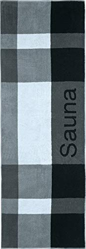 Erwin Müller Saunatuch Walk-Frottier anthrazit Größe 80x200 cm
