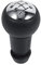 Qiilu Universal 5 Gang Auto Gangschaltung Schaltknauf Stick Kopf, Car Gear Shift Shifter Knopf Stick Kopf Black für Peugeot Citroen C3 Pluriel C3 Picasso C4 Picasso
