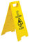 Wet Floor Sign With “Caution Wet Floor” Imprint on Bright Yellow Portable and Durable A-Frame Safety Cone (1)