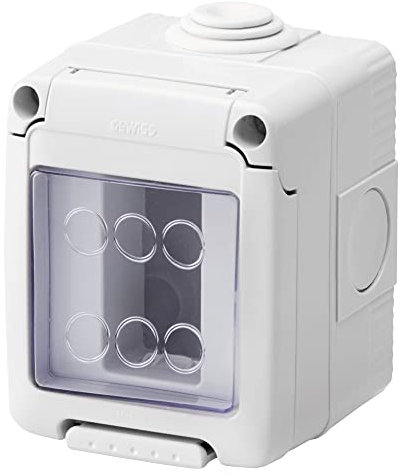 Gewiss Contenitore Scatola per apparecchi system 1 Posto Stagno Grigio RAL 7035 IP55 GW27041