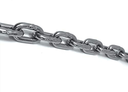 Edelstahl V4A Kette, 2,0 Meter, 2 mm Materialstärke, 50 kg Maximalbelastung, kurzgliedrig, rostfrei, poliert, ähnlich DIN766 - Tecklenborg Kegel GmbH