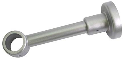 prodecoshop Wandhalterung für Gardinenstangen, Träger für Vorhangstangen, für Stangen Ø 20 mm (chromfarben matt)