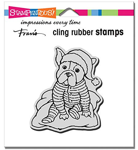 STAMPENDOUS CRQ254 Pajama Pup Cling Stamp Gummistempel, Nicht zutreffend