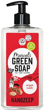 Marcel's Green Soap - Handseife Argan & Oudh - Flüssigseife Spender - Umweltfreundlich - Vegan - 97% Biologisch abbaubar - 500 ml