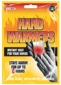 4 Pack Hand Warmers Instant Heat Cold Winter Hands Hot Outdoor Work Camping Cosy