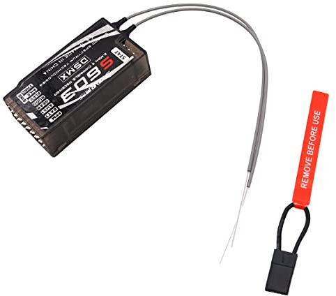 WANGCL Rc Empfänger S603 Empfänger 2,4 GHz 6CH + PPM mit Doppelantenne Kompatibel mit JR und Spektrum DSM-X und DSM2 Fernbedienungen Fit für Drohne 1/10 RC Auto/Truck/Crawler