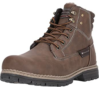 WHISTLER Herren Outdoor-Boots mit Rutschfester Sohle Warmer Outdoor-Stiefel mit klassischem Schnürverschluss