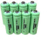 Dunamis 4pk Rechargeable Solar Light Batteries 1.2v NiMH 2/3AAA 400mAh - **2/3 AAA Size** Ideal for Solar Lights…**THESE ARE NOT AAA SIZE BUT TWO THIRDS OR 2/3AAA SIZE** (8 Pack - Button Top)