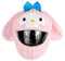 Cartoon-Tier-Motorrad-Vollhelm-Schutzhülle, Cartoon-Helm-Schutzhülle, Kratzfest, Weich und Atmungsaktiv, Plüsch-Schutzhülle (Helme Nicht im Lieferumfang Enthalten),Pink