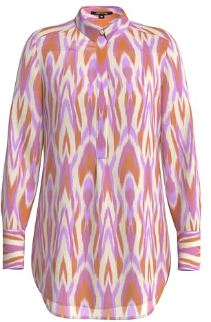 comma Bluse Langarm mit Allover Muster