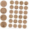 120 Stk 4cm Kraftpapier Aufkleber zum Beschriften Weihnachten Etiketten Selbstklebend Marmeladenglas Weihnachtsaufkleber Weihnachtssticker Geschenksticker für Geschenktüten Gewürzetiketten