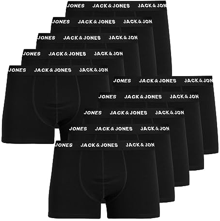 JACK & JONES Herren Unterhosen Shorts Boxershorts Trunks 10er Pack
