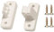 cyclingcolors Bloqueur arrêt de portillon portail à pince 48 x 18mm entraxe 35mm plastique blanc à visser Porte de garage