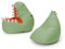 Lumaland Kindersitzsack-Set Dino, 2-TLG. | Sitzsack für Outdoor & Indoor| Sessel BZW. Kindersofa mit Füllung, ideal fürs Kinderzimmer | Sessel: 1 x Dino, 1 x Monster