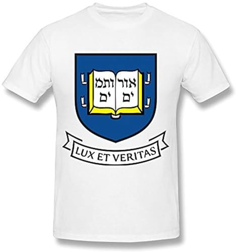 Men's Yale University Logo T Shirt White L