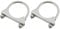 ALI2 2 Piezas Abrazadera De Escape,Abrazadera De Escape De Acero Galvanizado Con Tuerca,Abrazadera De Tubo De Escape,Abrazadera De Tubo De Escape,Abrazadera De Tubo De Escape (70mm)