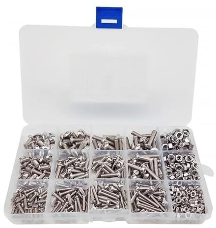 Kit di combinazione di viti for cartongesso ad alta durezza, vite a denti grossi, vite a croce, vite a testa piatta, vite lunga, set di viti for legno, serie ampiamente utilizzata nel funzionamento qu