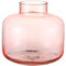 KAYLETIN Vase court en verre rose pour fleurs, vases à fleurs courts pour tulipes, vases ronds en verre pour anniversaire, mariage, pendaison de crémaillère, anniversaire de mariage, fiançailles, 15