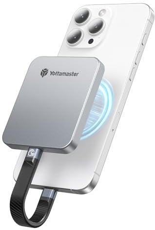 Yottamaster 512GB SSD Externe Magnétique, Jusqu'à 2000MB/s USB 3.2 Gen 2 x 2, Prise en Charge 4K ProRes Compatible avec iPhone 16/15 Pro Max, Smartphone, Tablette, Ordinateur Portable