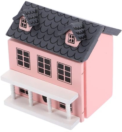 CHICAMPERA Miniatur Holzvilla Modell Mit Puppenhaus Möbel Wetterfeste Dekoration Häuser Und Projekte Für Und Tischdeko