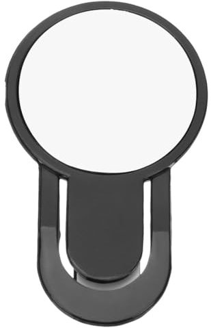 TOPBATHY Computer Monitor Rear View Mirror Clip-on Convex Fish Eye Cubicle Mirror for Office Desk for Workplace Visibility