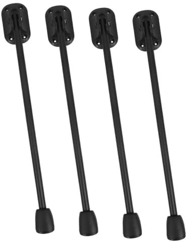TOPPERFUN 4 Stück Tischfußzubehör Tischbeinverlängerungen Tischbeinklammern Beine Für Schränke Tischgestelle Esszimmertischbeine Schreibtischbeinlänger Bein Für Möbel Möbelbein Eisen Schwarz