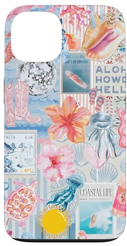 Beachy Blue Coquette Coastal Collage Preppy Cute Aesthetic Case for iPhone 13