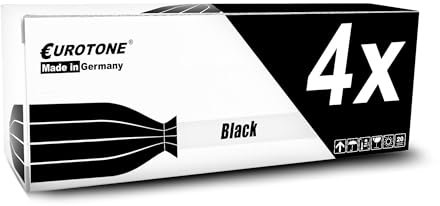 Eurotone Toner 4X Toner kompatibel für HP Laser 107 135 137 138 ersetzt W1106A Schwarz