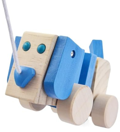 Zibeem Perro De Arrastre, Cachorro Divertido Interactivo Educativo con Cuerda, Juguete de Desarrollo para Perro de Arrastre, para Chicos Y Chicas Preescolares Juego Interior Exterior Y Viaje