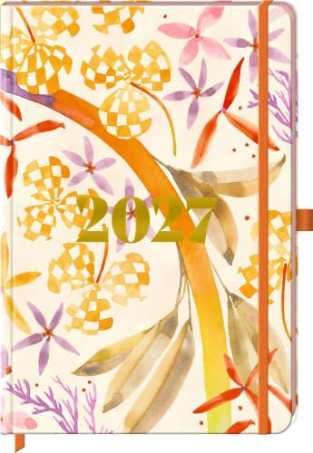 Wochenkalender 2027 - Orange (Großer Wochenkalender)