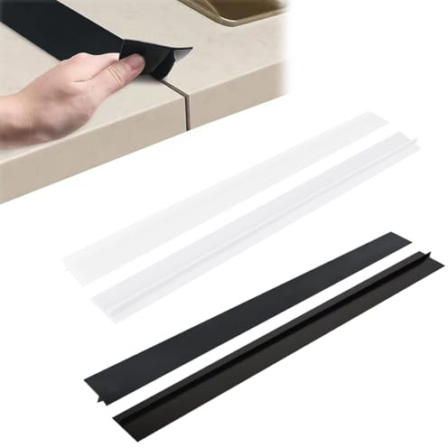 PBAHAUP Joint de Silicone de Cuisine, Barrière de Protection pour Espace entre Plans de Travail, Four, Lave-linge, Imperméable, Antipoussière, Facile à Nettoyer, 53 cm de Long, Lot de 4