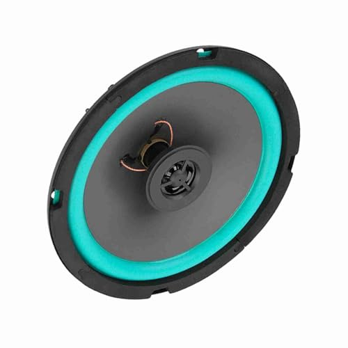 160W 6.5 Inch Car Tweeter Loud Speaker Powerful Vehicle Door Music Audio Black/Green Easy Install for Car Audio System