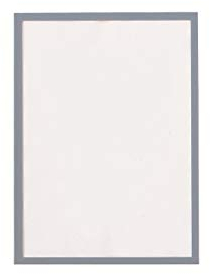 magnetoplan magnetofix Magnetrahmen, 5 Stück, grau| Format: A4 | Magnethaftender Rahmen für Dokumente + Bilder | Magnetischer Inforahmen für Büro, Schule, Lager + Werkstatt