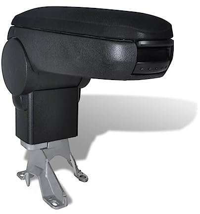 vidaXL Reposabrazos para Diferentes Modelos Coche ABS Negro Apoyabrazos