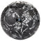 Dekorative Kugel mit Glasmosaik, erhältliche Größen: 9 cm/ 10 cm/ 11 cm, schwarz/silber, 11 cm