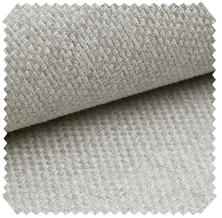 novely® GRANA - Melierter Webstoff - Leicht Grob Gewebter Möbelstoff - Robuster Polsterstoff aus Oxfordbindung - Pflegeleichte Meterware 1lfm | Farbe: 18 Silber Grau