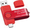 Type C USB Stick 256GB, BorlterClamp 2 in 1 OTG Speicherstick USB 3.0 Doppelanschluss USB C Flash-Laufwerk für Android Smartphone Samsung S10/S9/S8, Huawei, Tablets und Computer (Rot)