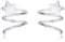 Belons Spiral Earrings Star/Heart/Paper Plane 925 Sterling Silver Spiral Helix Studs Earrings Wrap Earrings Ear Cuffs for Womens Girls (Silver (Star))