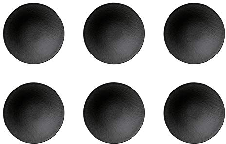 Villeroy & Boch Manufacture Rock Suppenschale 28cm 6er Set schwarz grau Porzella