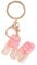 TOYANDONA Anfänglicher Schlüsselbundbuchstabe Alphabet Schlüsselring Quaste Charm Schlüsselanhänger Anfängliche Geldbörse Charms für Handtaschen Alphabet Anfangsbuchstabe Anhänger (Rosa)