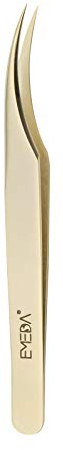 EMEDA Pince à faux cils pour extensions de cils, pince à épiler professionnelle Golden Precision Dolphin, ensemble de pinces à cils individuels Cils volumiques 3D 6D eyelash tweezers