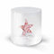 WD Lifestyle Bicchiere in vetro borosilicato. Capacità 250 ml. Decoro stella marina.