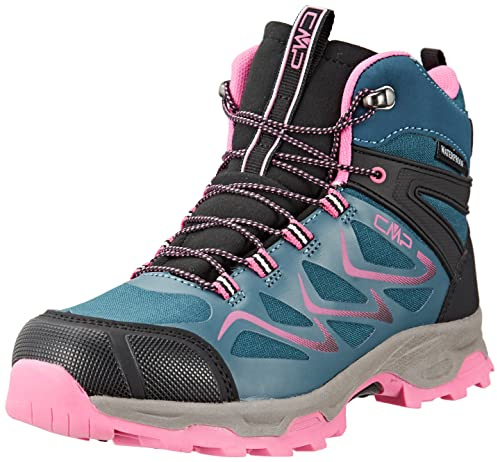 CMP Byne Mid Wp Outdoor Shoes, Lake-Purple Fluo, Unisex-Kids, 34