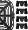 Air Fryer Rubber Bumpers, 4 Pieces Air Fryer Replacement Parts for Instant Vortex Gourmia Cosori and other Air Fryers, Air Fryer Accessories Silicone Protective Feet Tips Tabs to Prevent Basket Damage