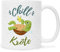 GRAVURZEILE Bedruckte Tasse mit Spruch - Chillkröte - Lustige Tasse mit Schildkröte - Geschenke für Arbeitskollegen im Büro Arbeit - Geschenk für Sie & Ihn - Spülmaschinenfest - Weiß - 330 ml