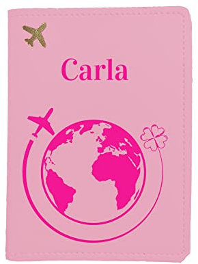 Mr. Gadgets Porta Passaporto Personalizzabile in Pochi Click -Vari colori- (Rosa)