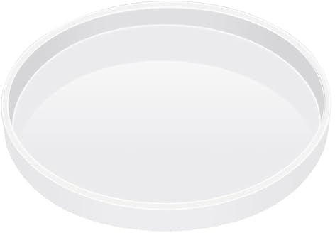 ANBOO Moule en Silicone Epoxy 30cm Grand Plateau en Silicone Rond Moule de Table Résine Époxy pour Rivière Café Bureau Table Horloge Moule Charcuterie Planche DIY Art Décoration Maison