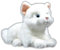 lilizzhoumax Weiße Katze plüschtier 25cm/10”, Simuliertes Tier Katze Plüschtier, Kawaii Katze Kuscheltier Stofftiere Realistische Katze Spielzeug für Wilde Tiere, Geschenk für Freunde und Kinder