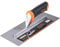 280 x 115 mm Karbonstahl-Beton-Veredelungsschwimmer Kelle für Zuhause, Zimmer-Dekorationsset, Baustellenwerkzeuge, Gummi-Putzplatte