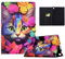 XFDSFDL® Protective Cover for Amazon Fire HD 10 13th Gen 2023 (10.1 Inch) PU Leather Flip Case Flower Cat Pattern with Stand Wallet Holster Auto Wake/Sleep Device Shell 01